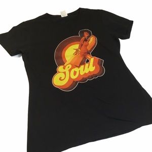 Retro style “ Soul “ graphic T shirt EUC